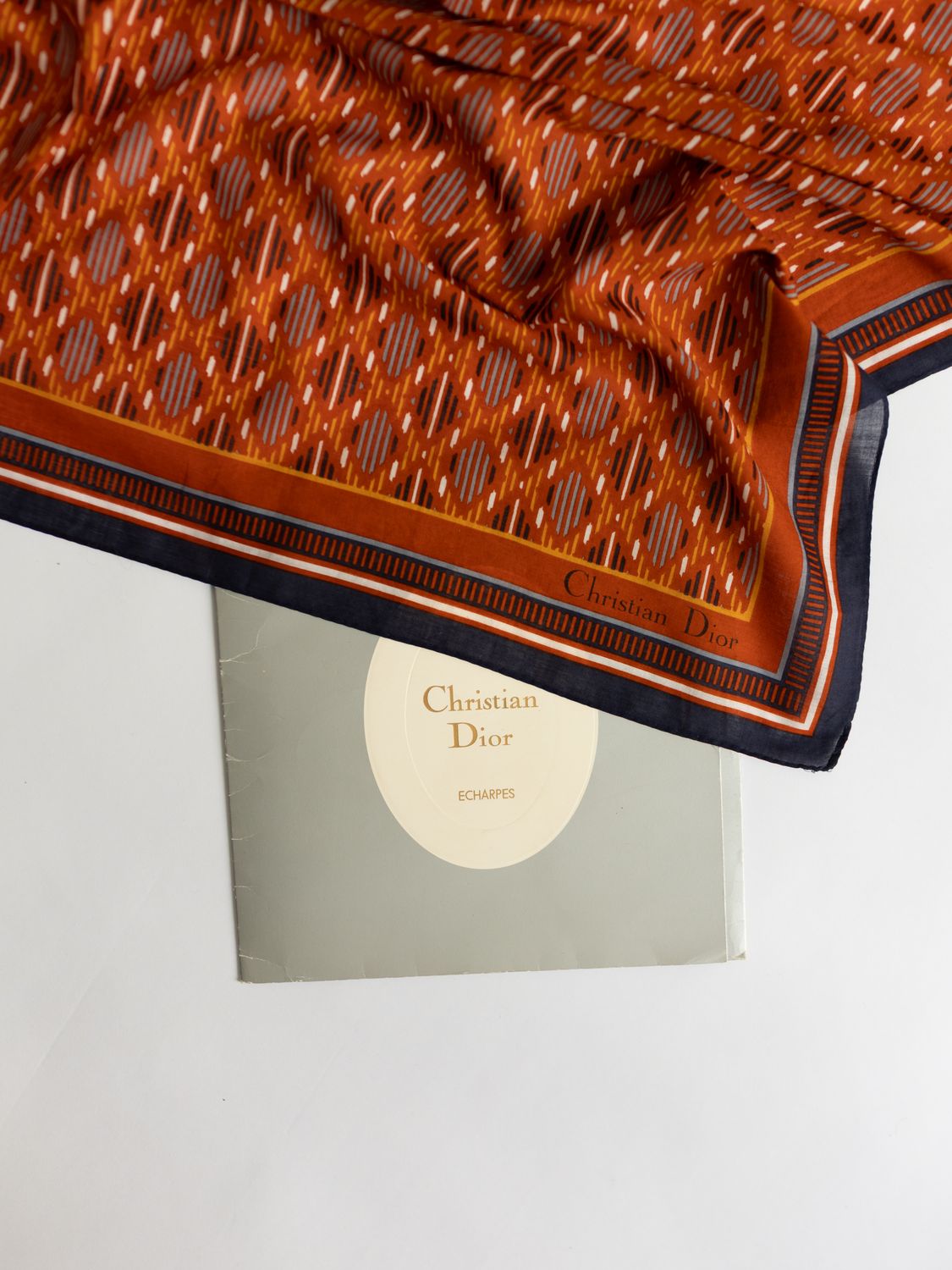 Christian Dior Pavé Saffron Silk Scarf