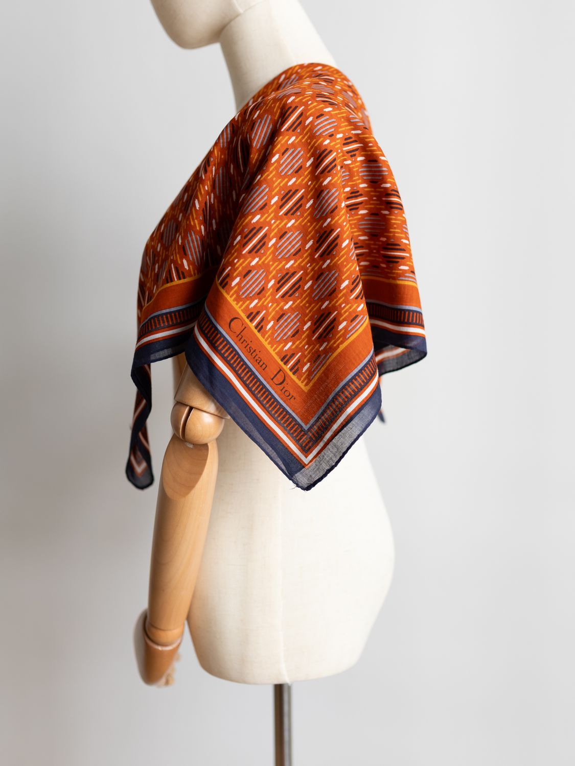 Christian Dior Pavé Saffron Silk Scarf