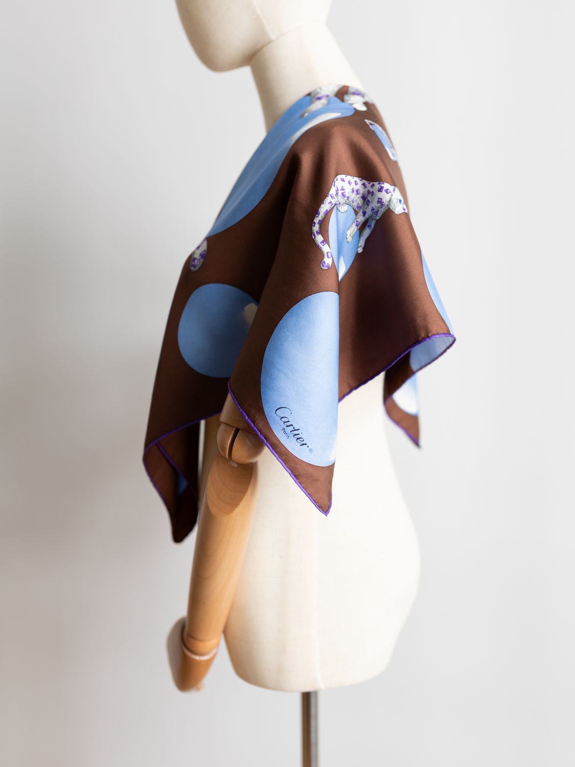 Cartier Panthère Saphir Silk Scarf