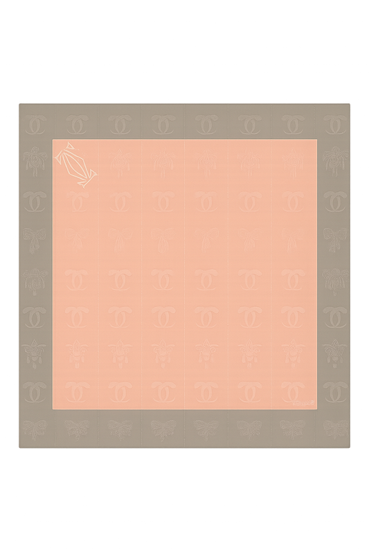 Cartier Blush Pink Silk Scarf
