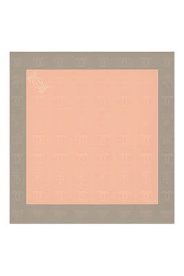 Cartier Blush Pink Silk Scarf