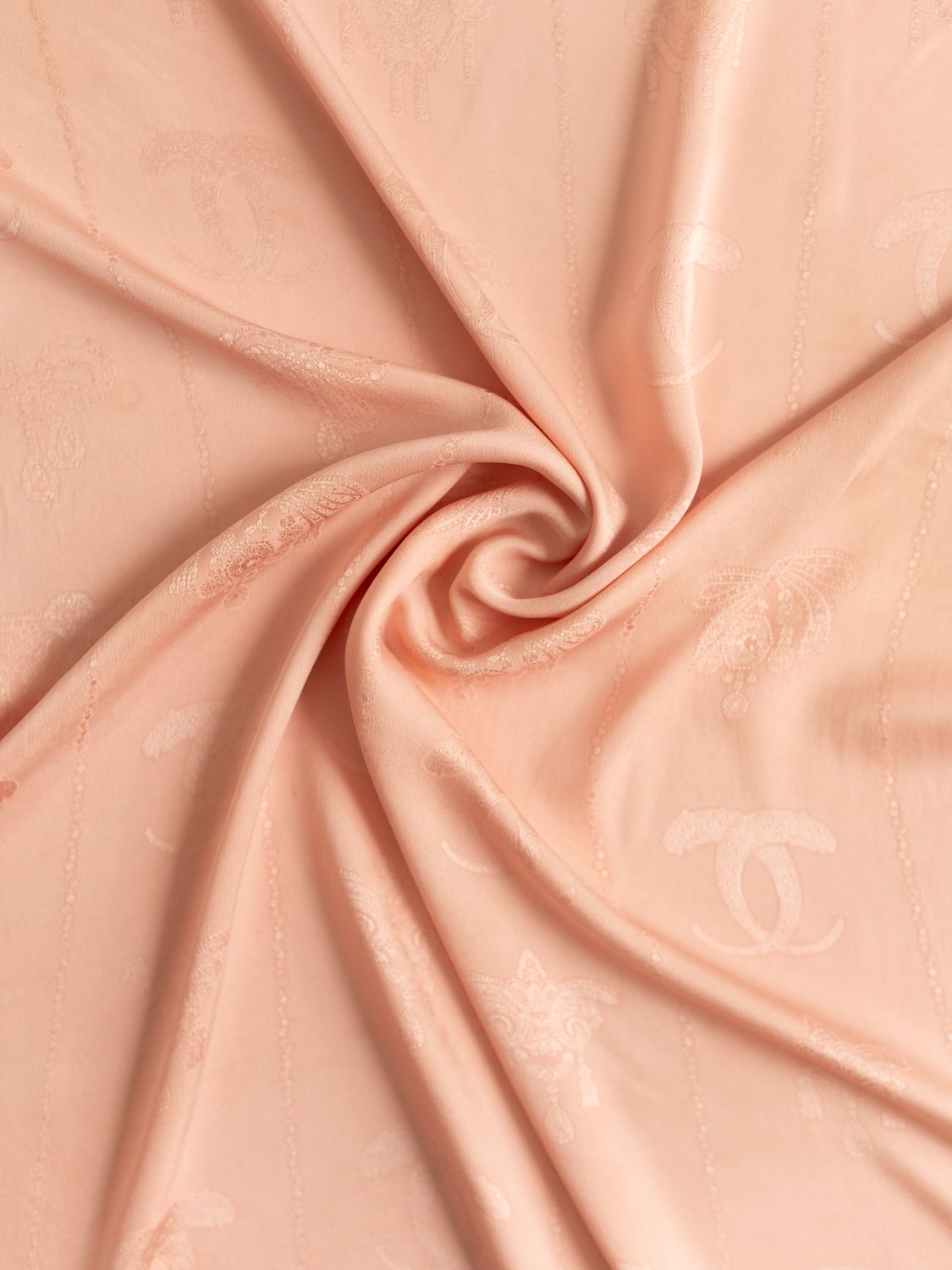 Cartier Blush Pink Silk Scarf