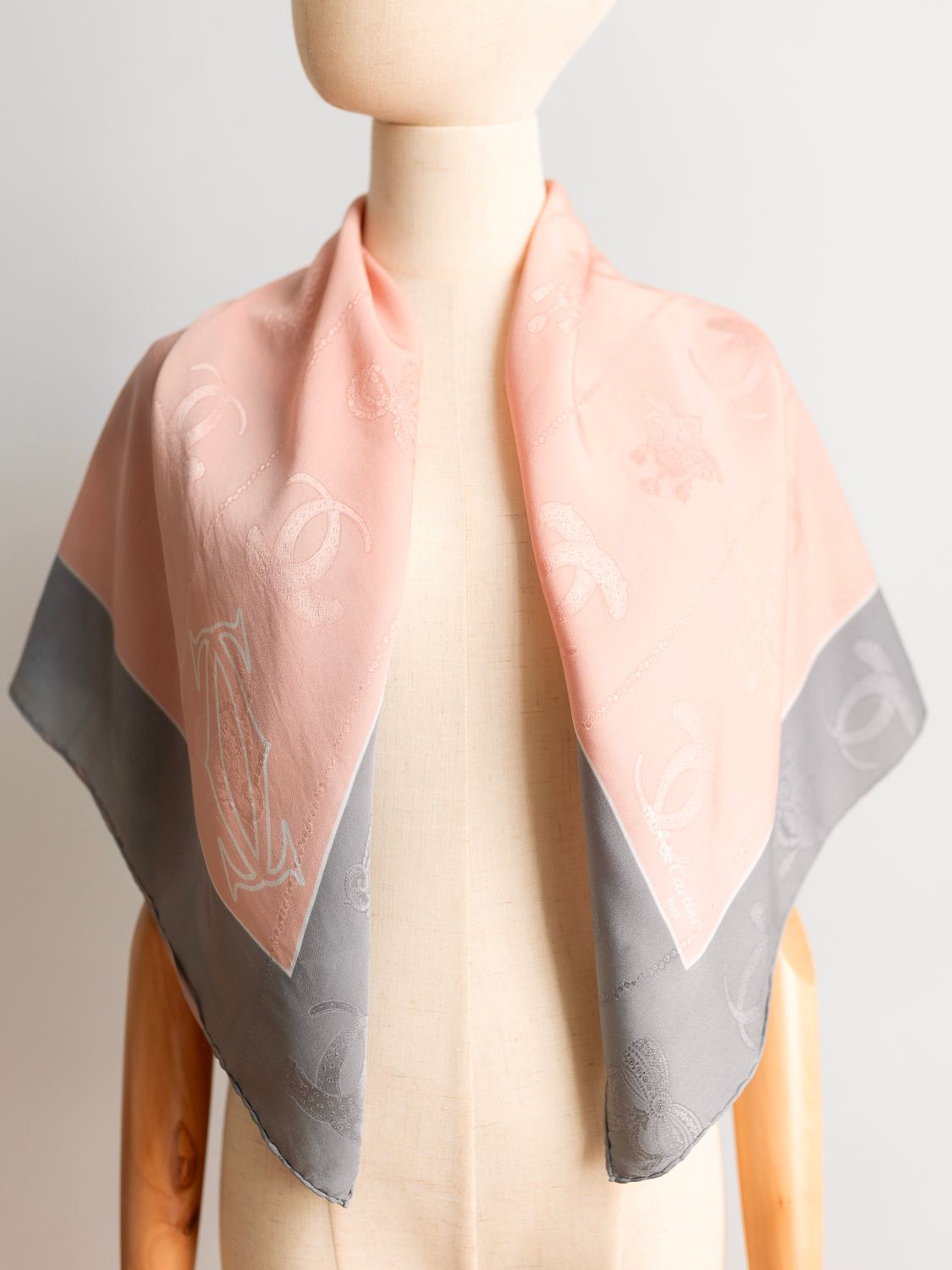 Cartier Blush Pink Silk Scarf
