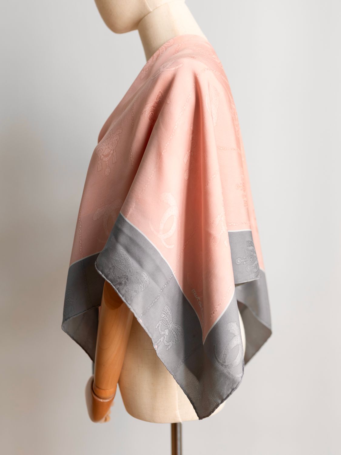 Cartier Blush Pink Silk Scarf