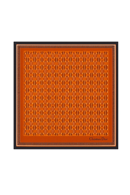 Christian Dior Pavé Saffron Silk Scarf