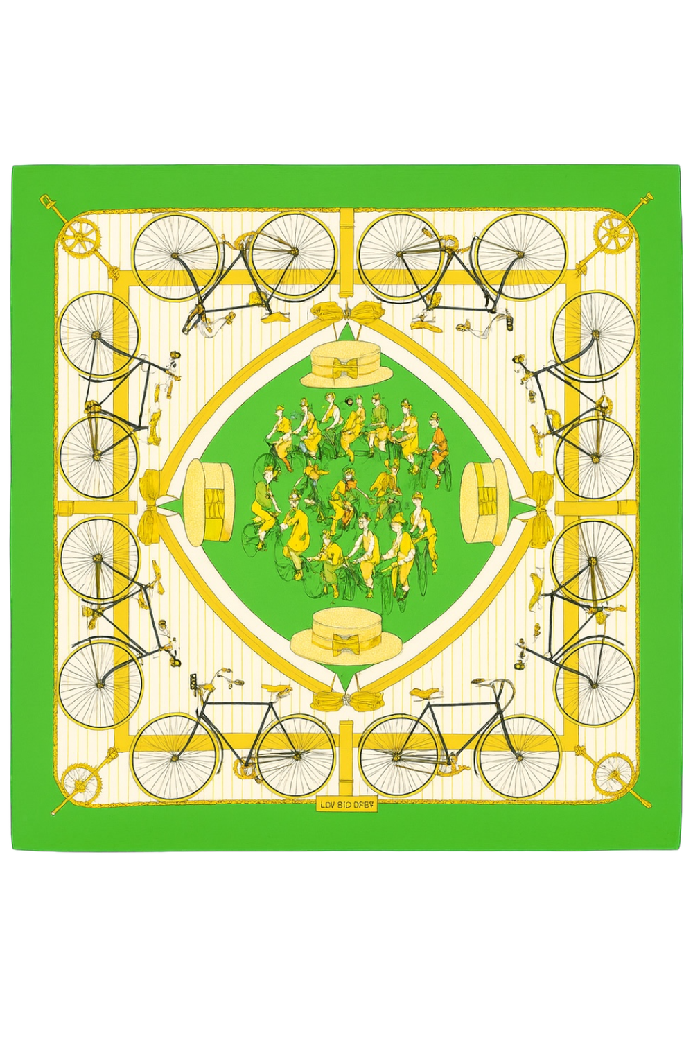 Hermès Les Bécanes Silk Scarf