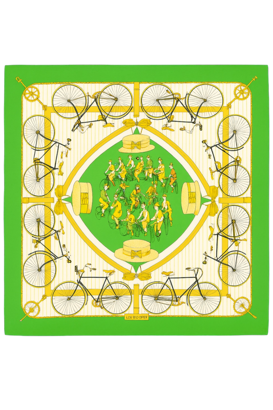 Hermès Les Bécanes Silk Scarf
