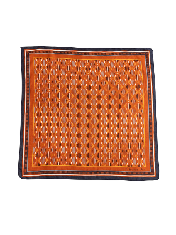 Christian Dior Pavé Saffron Silk Scarf