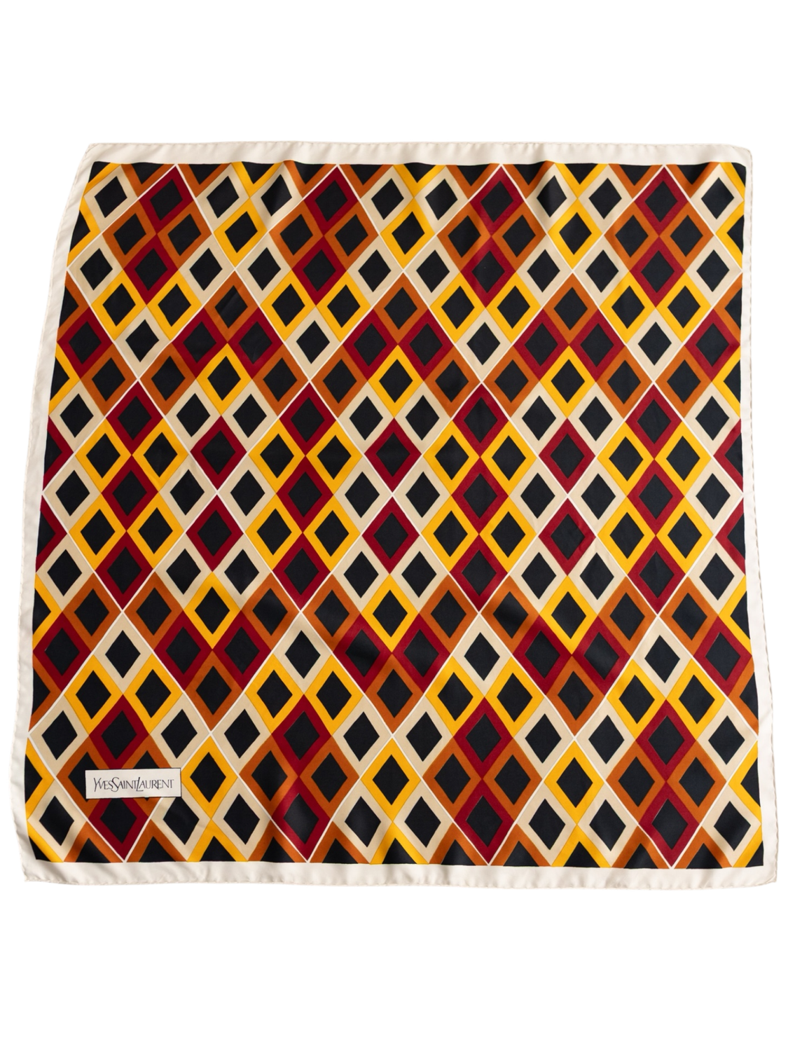 YSL Majorelle Grid Silk Scarf