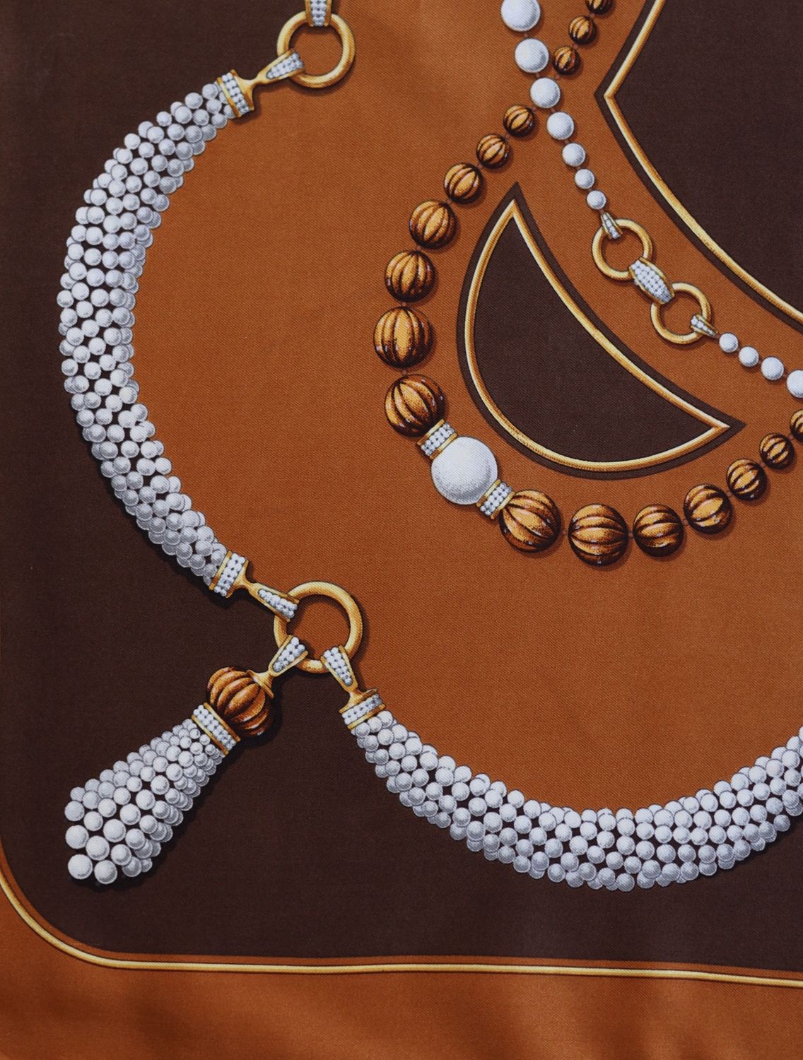 Cartier Caramel Cascade Silk Scarf