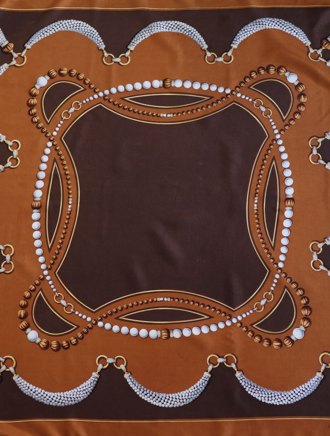 Cartier Caramel Cascade Silk Scarf
