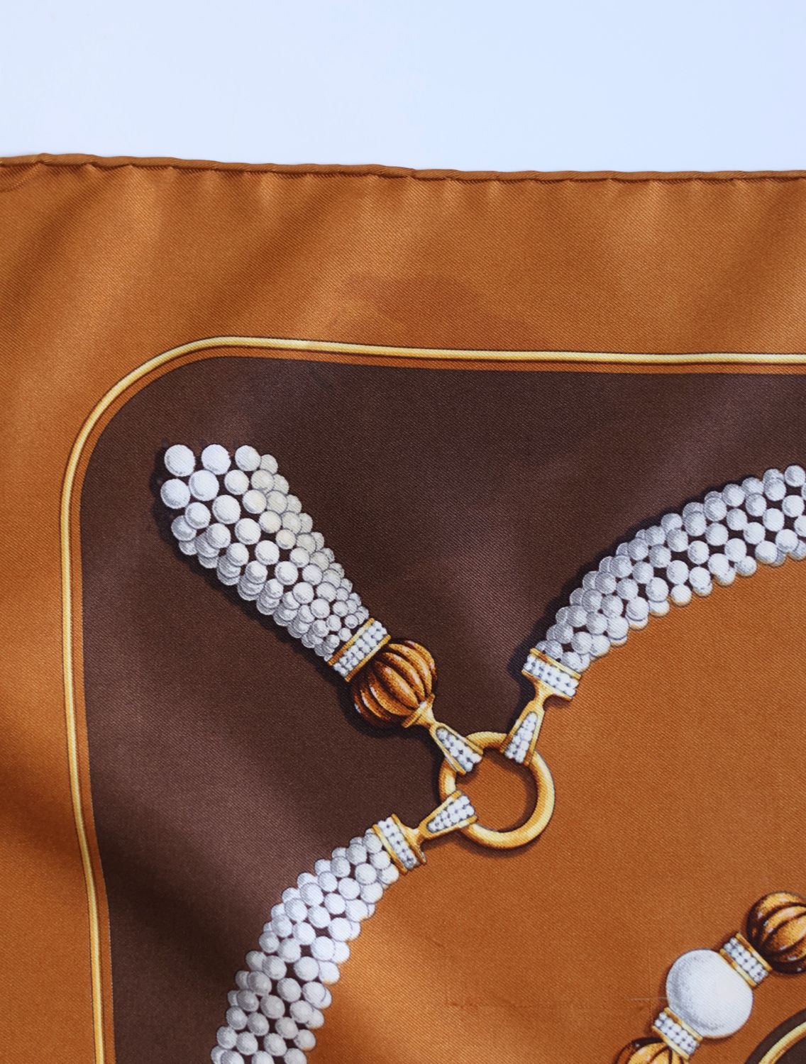 Cartier Caramel Cascade Silk Scarf