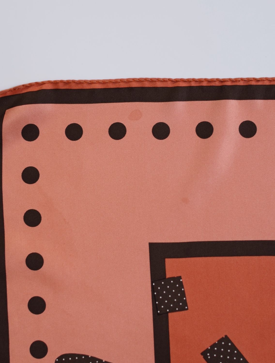 Christian Dior Ribbon &amp; Hat Silk Scarf