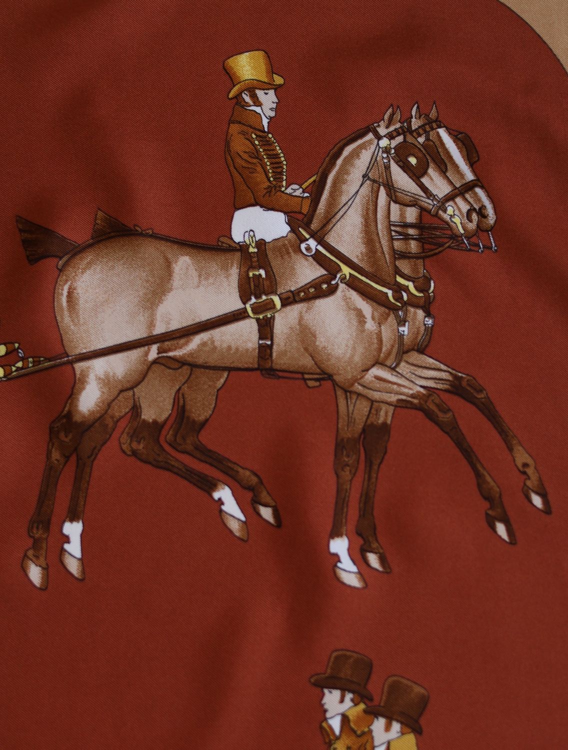 Hermès Coach &amp; Saddle Silk Scarf