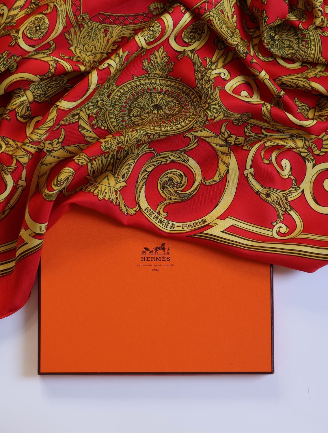 Hermès Les Tuileries Silk Scarf