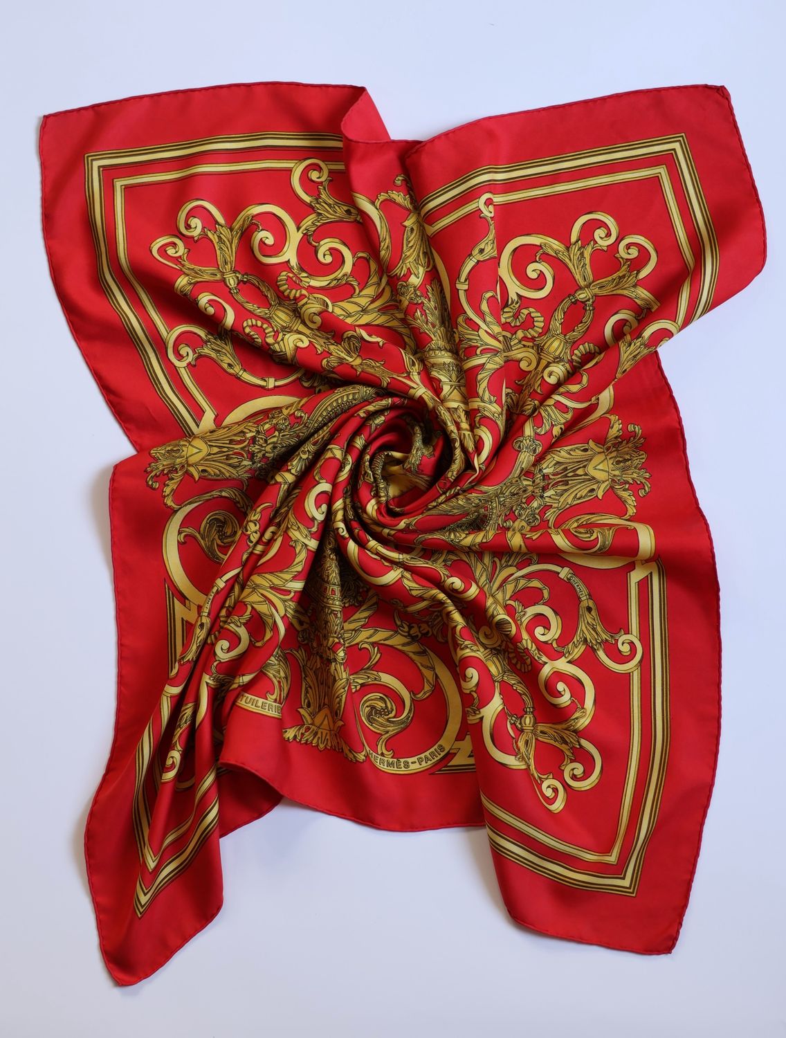 Hermès Les Tuileries Silk Scarf