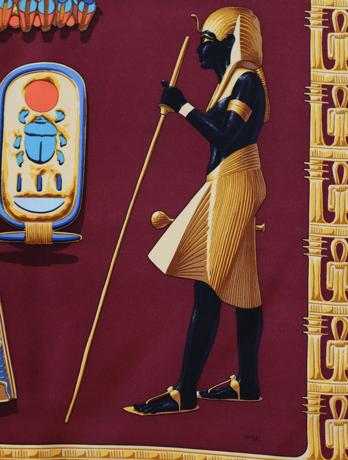 Hermès Tutankhamun Silk Scarf