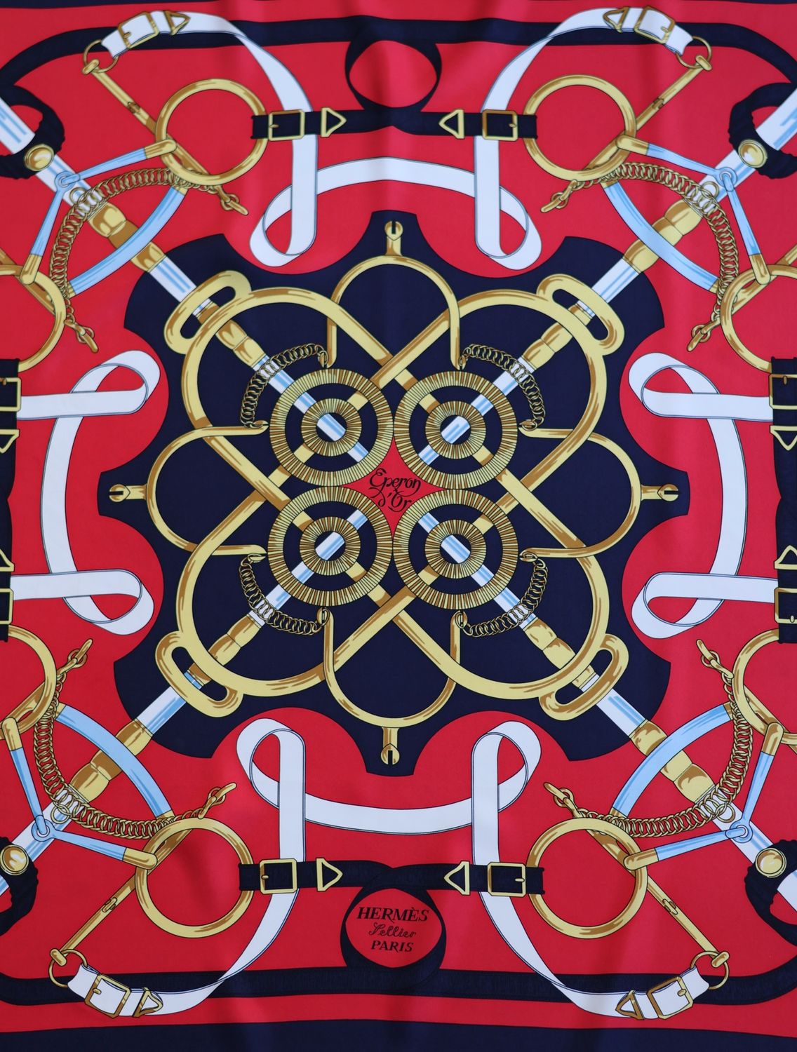 Hermès Éperon d’Or Silk Scarf