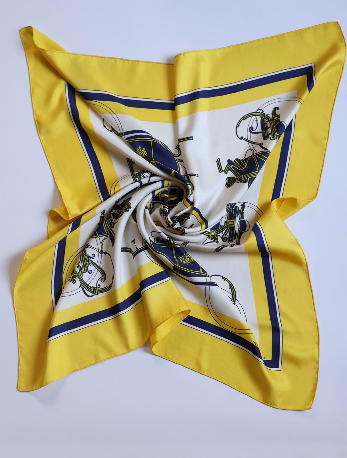 Hermès Ex Libris Silk Scarf from 1946