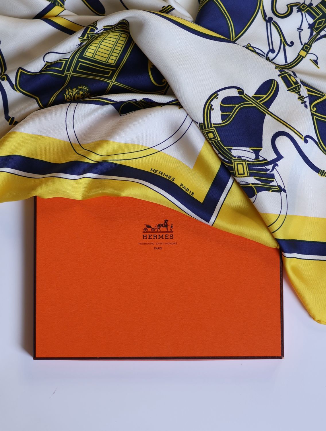 Hermès Ex Libris Silk Scarf from 1946