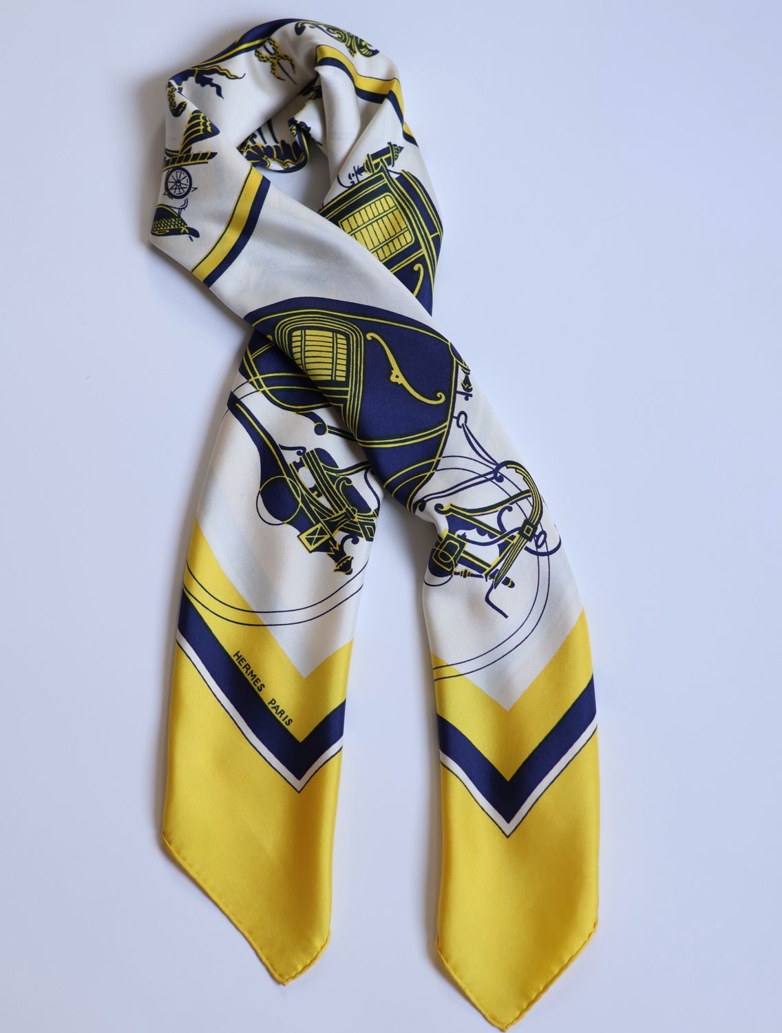 Hermès Ex Libris Silk Scarf from 1946