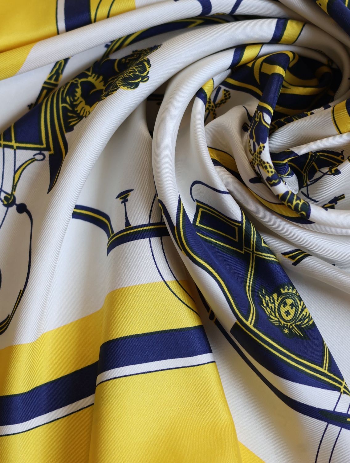 Hermès Ex Libris Silk Scarf from 1946