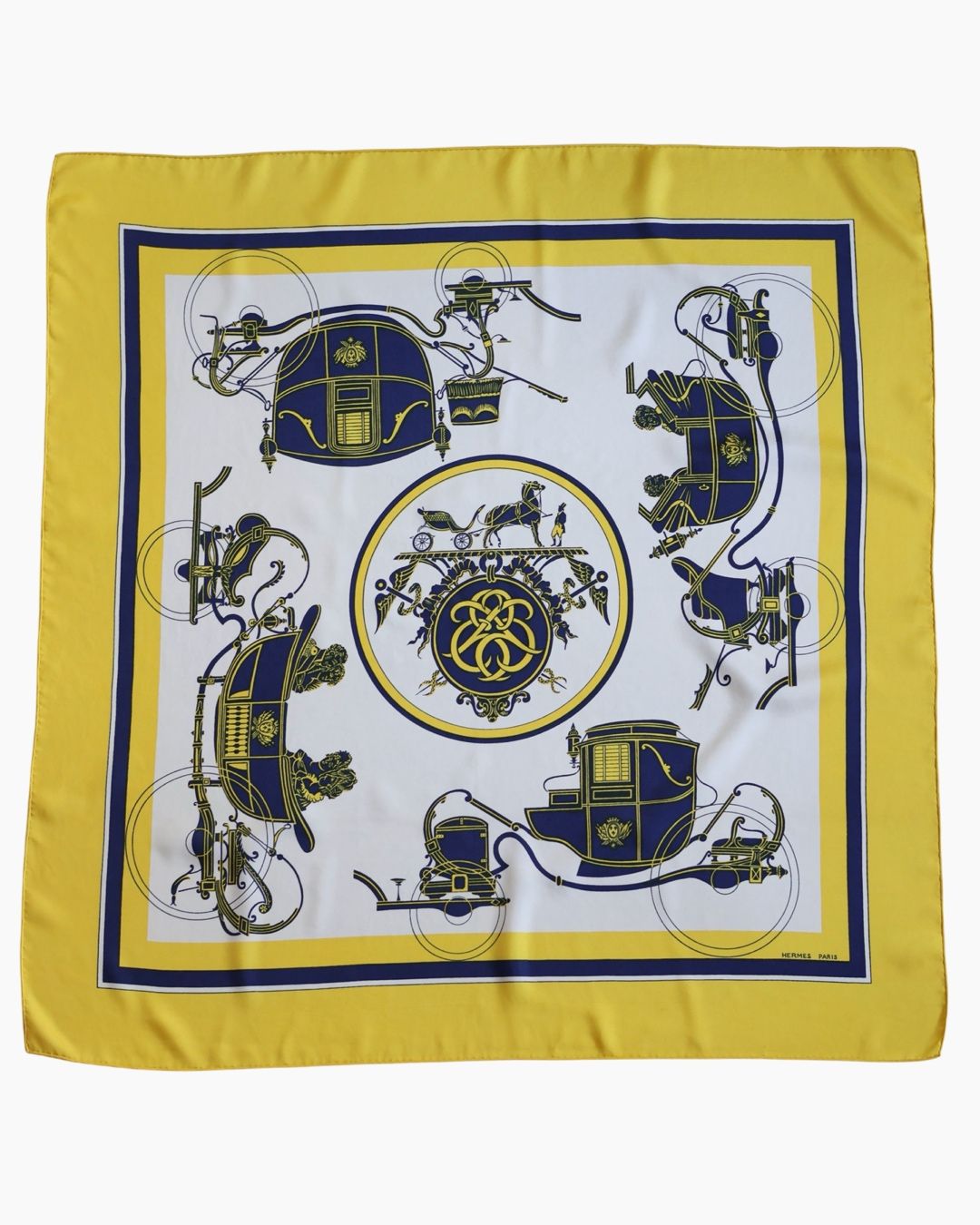 Hermès Ex Libris Silk Scarf from 1946