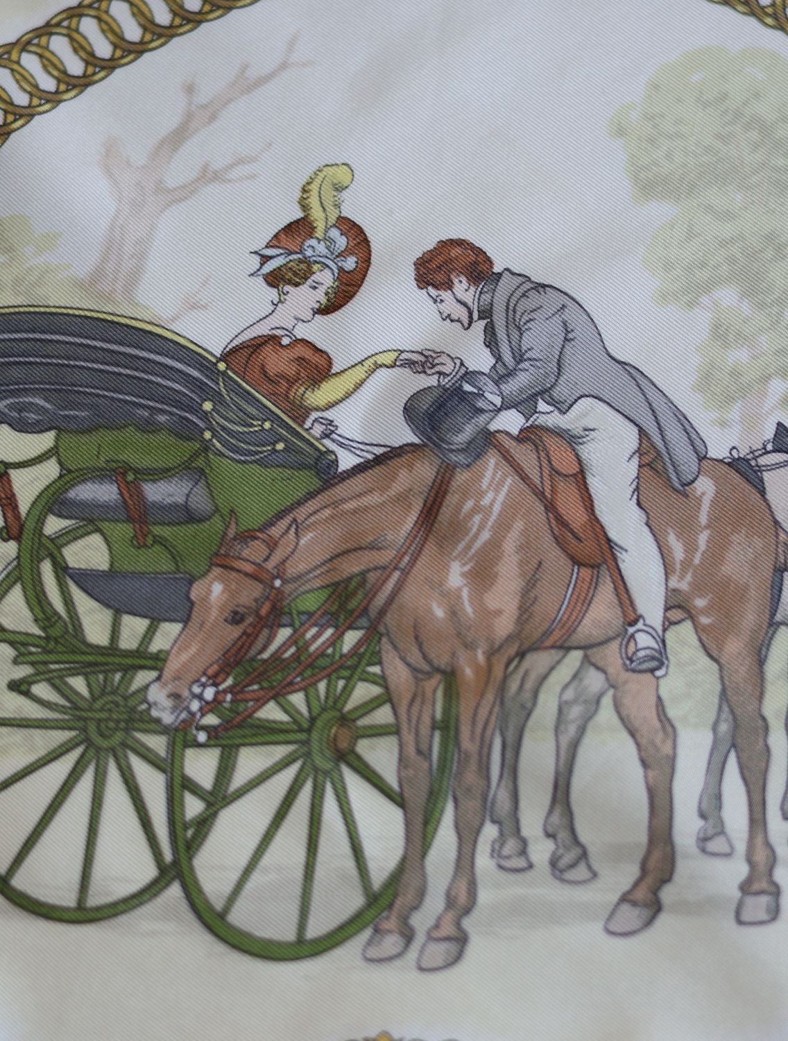 Hermès La Promenade de Longchamp Silk Scarf