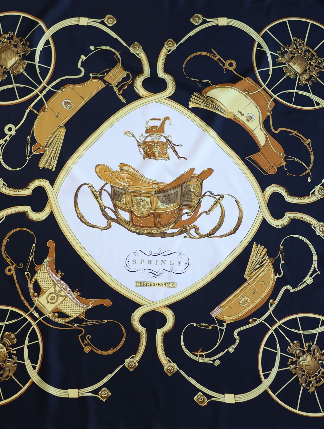 Hermès Springs Silk Scarf