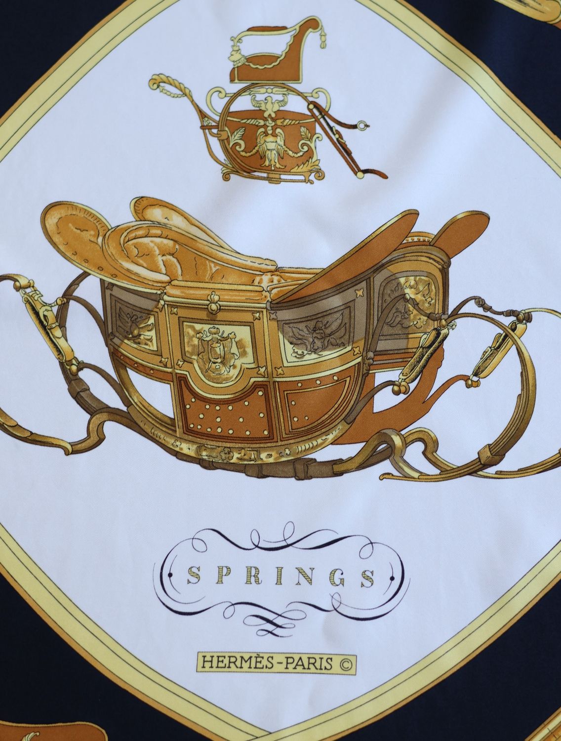 Hermès Springs Silk Scarf