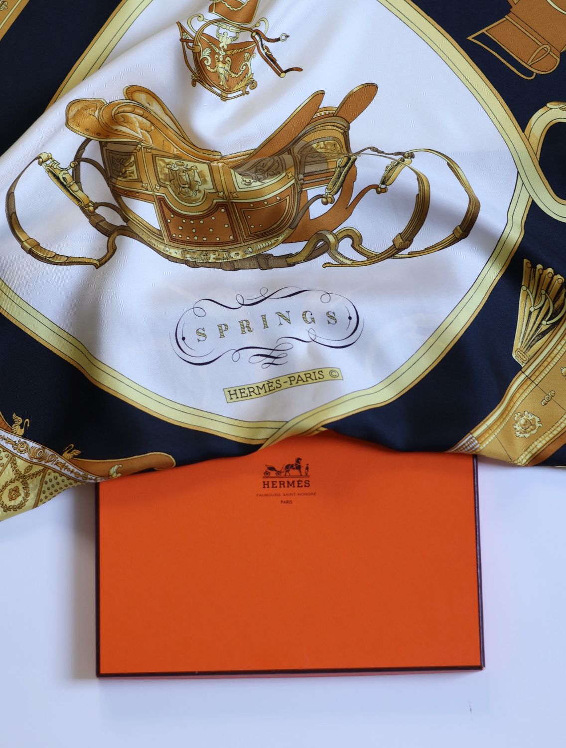 Hermès Springs Silk Scarf