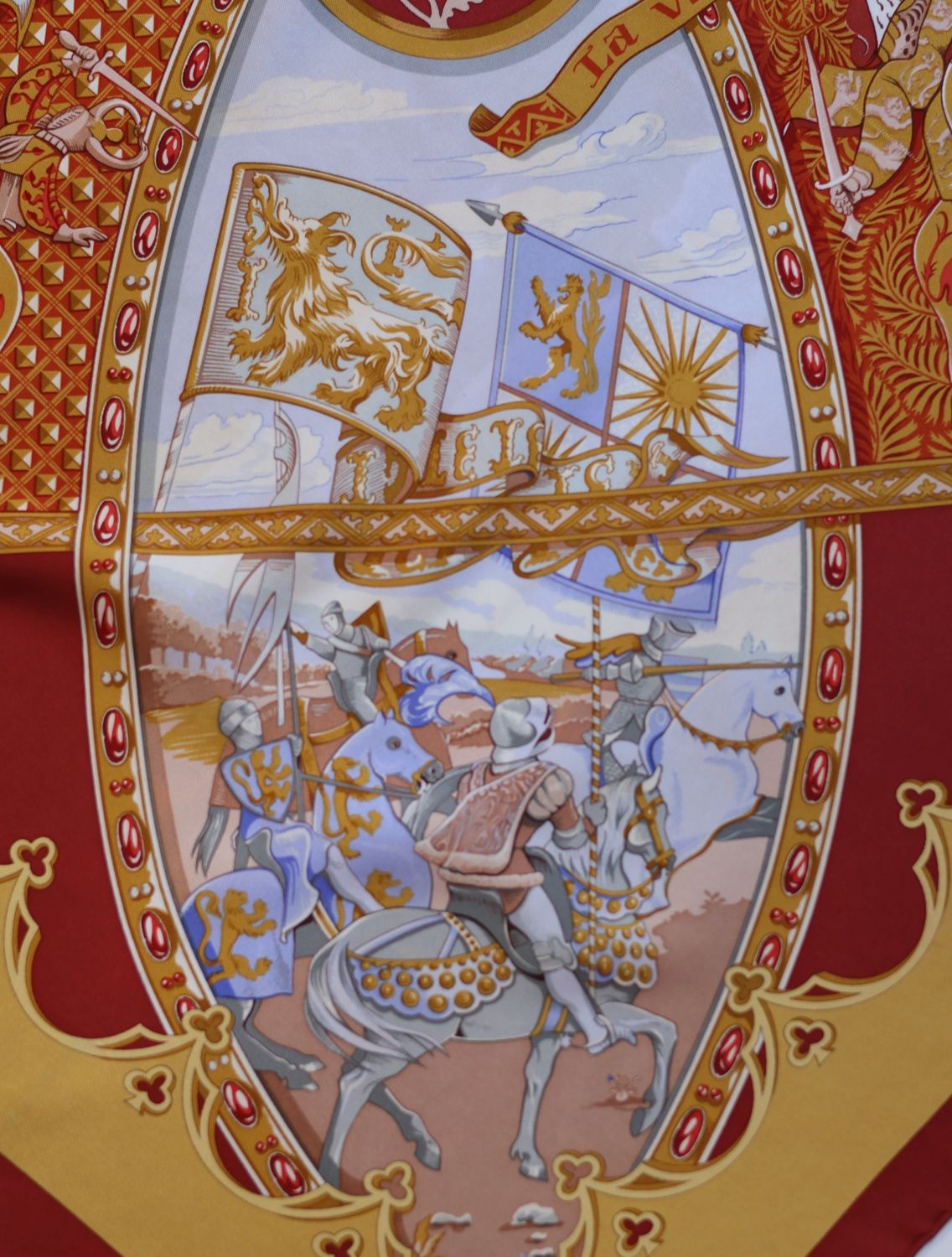 Hermès La Vie à Cheval Silk Scarf