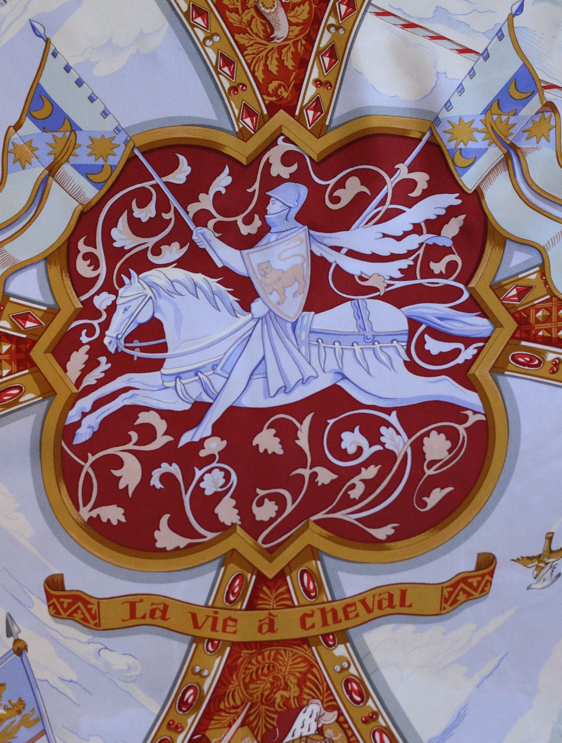 Hermès La Vie à Cheval Silk Scarf