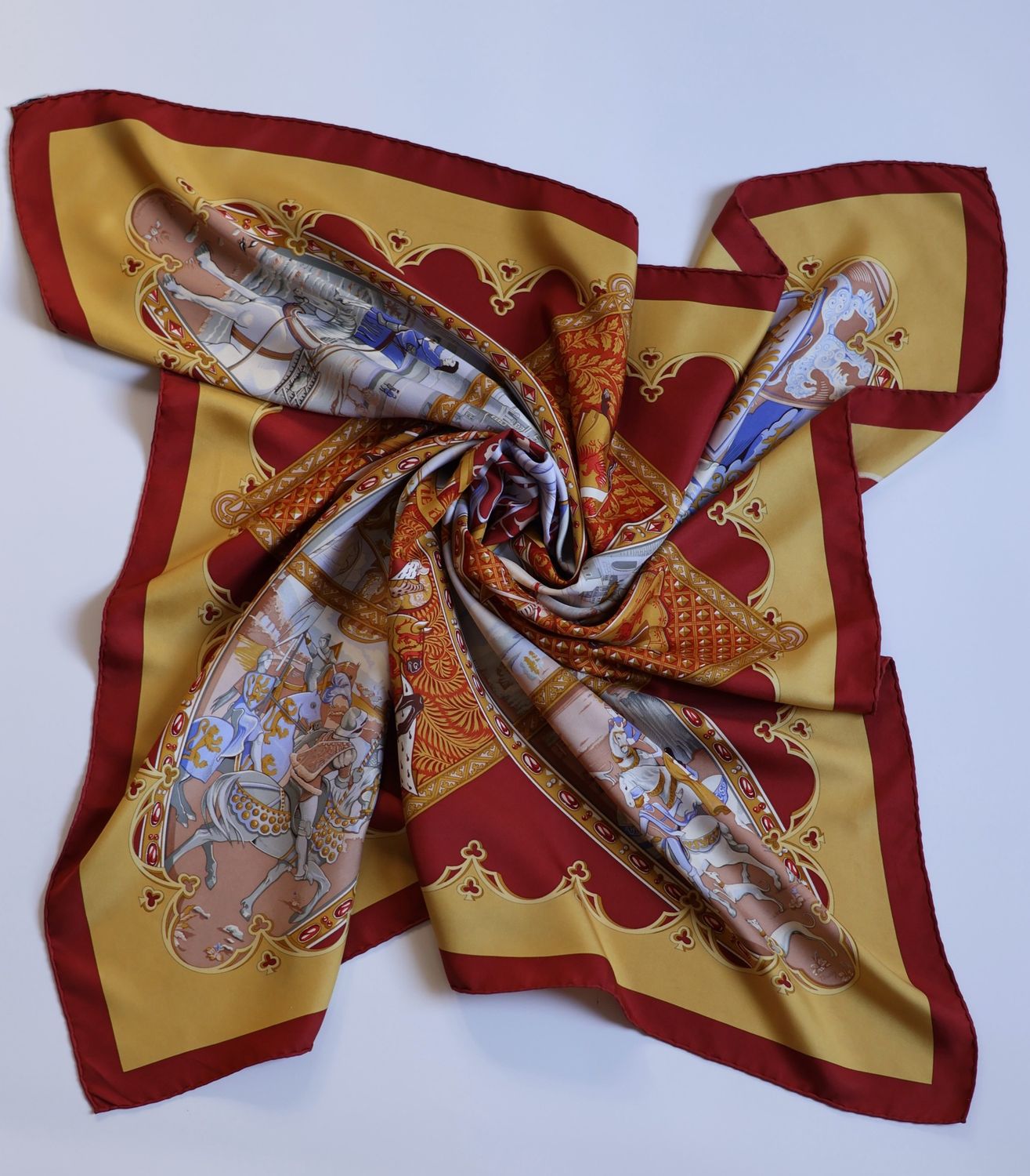 Hermès La Vie à Cheval Silk Scarf