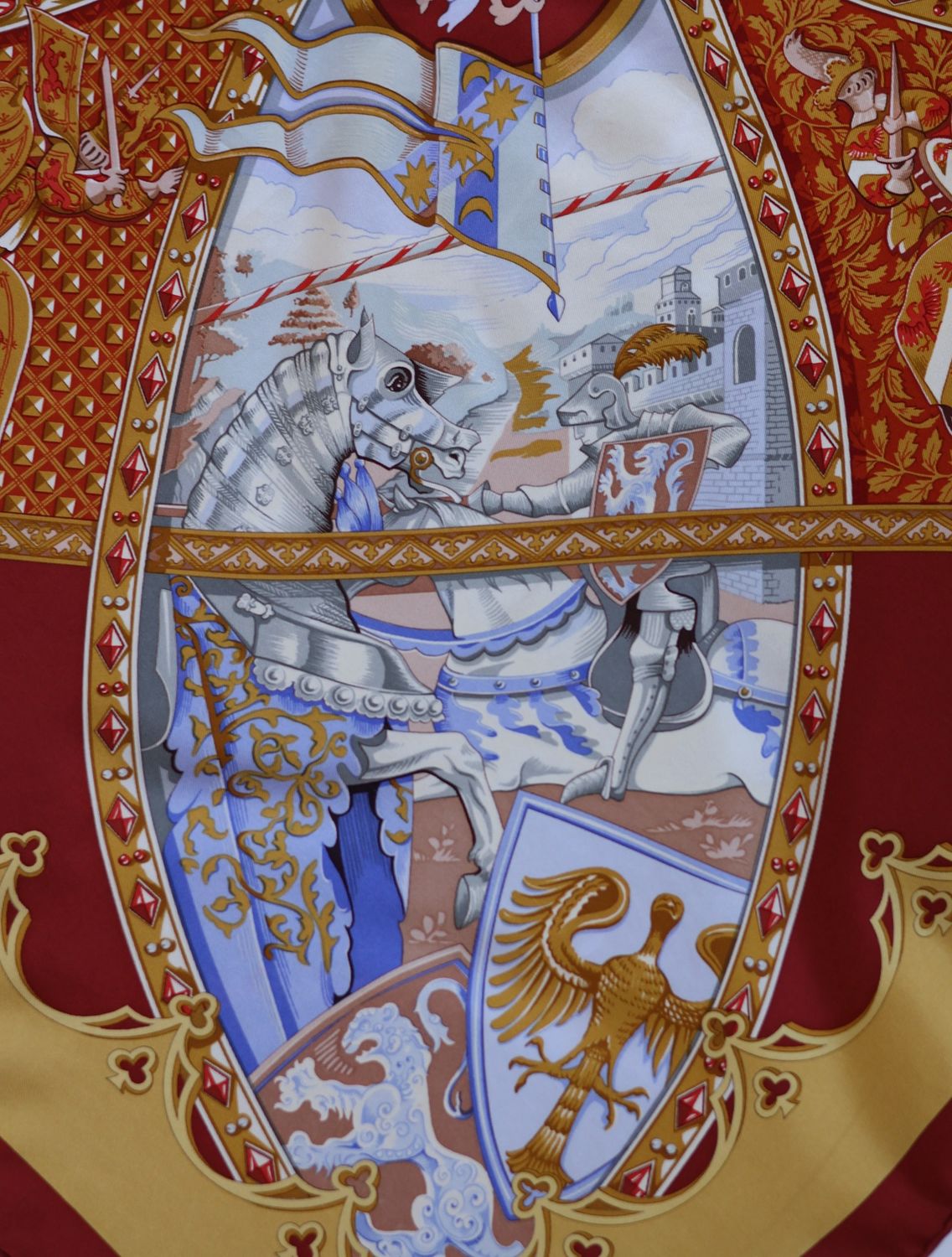 Hermès La Vie à Cheval Silk Scarf