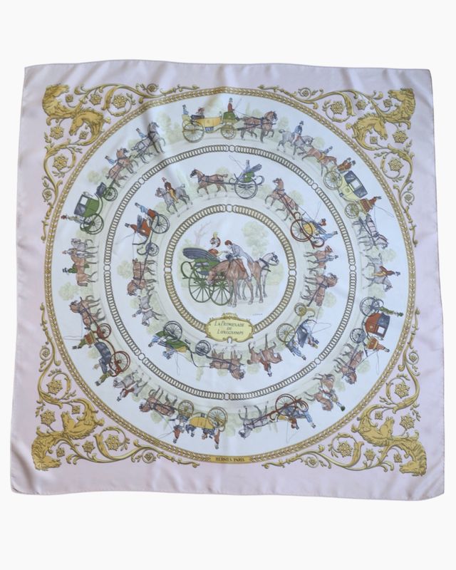 Hermès La Promenade de Longchamp Silk Scarf