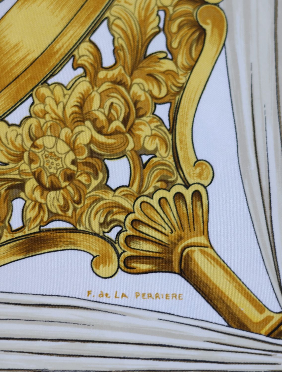 Hermès Étriers Blue Silk Scarf