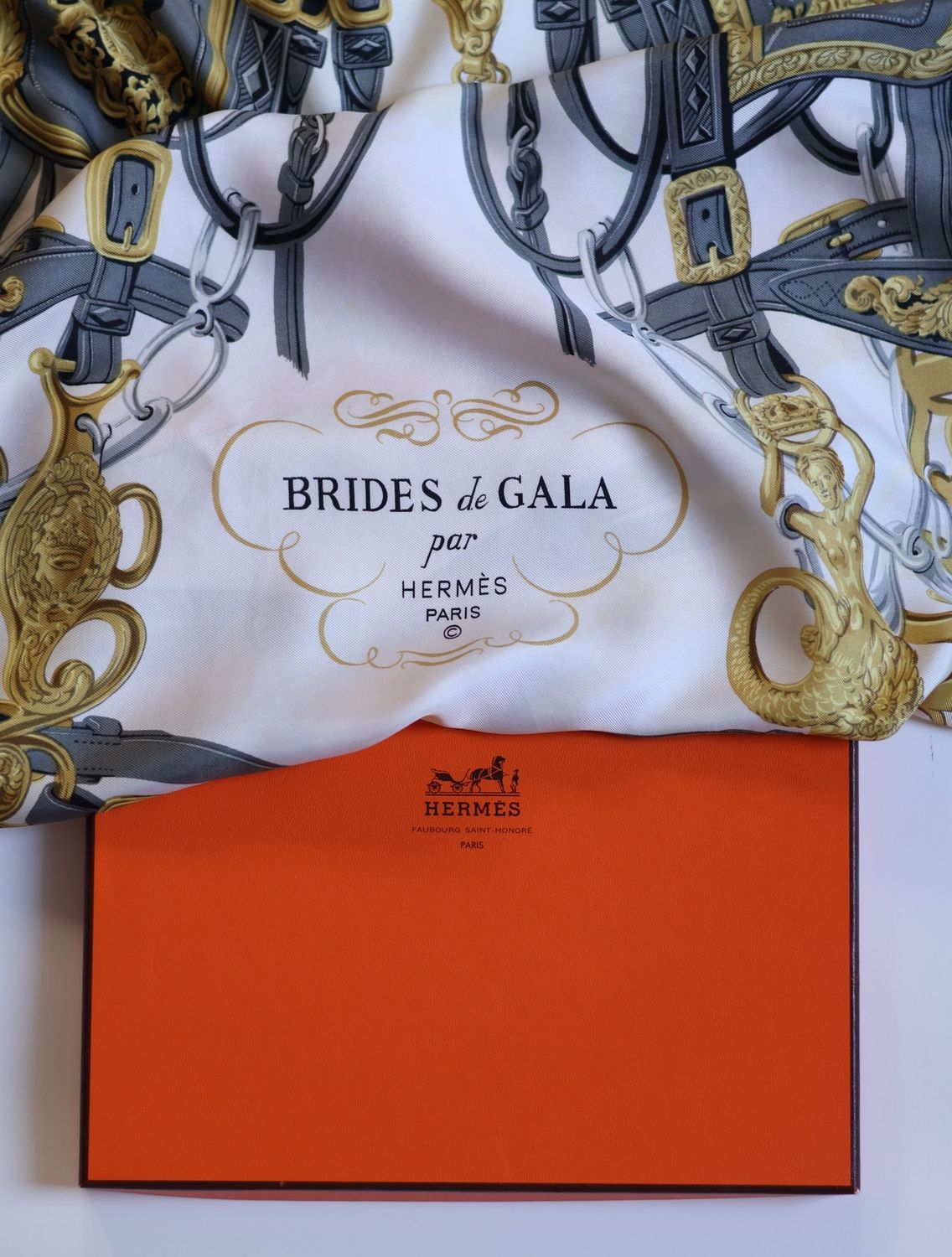 Hermès Brides de Gala Pink Silk Scarf