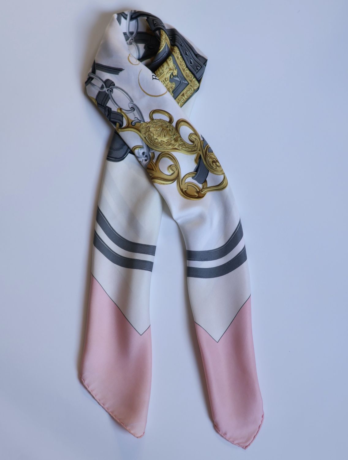 Hermès Brides de Gala Pink Silk Scarf