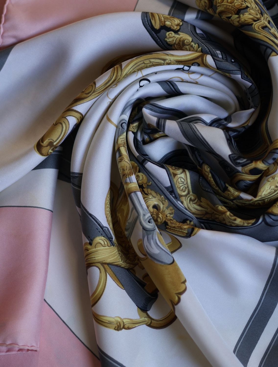 Hermès Brides de Gala Pink Silk Scarf