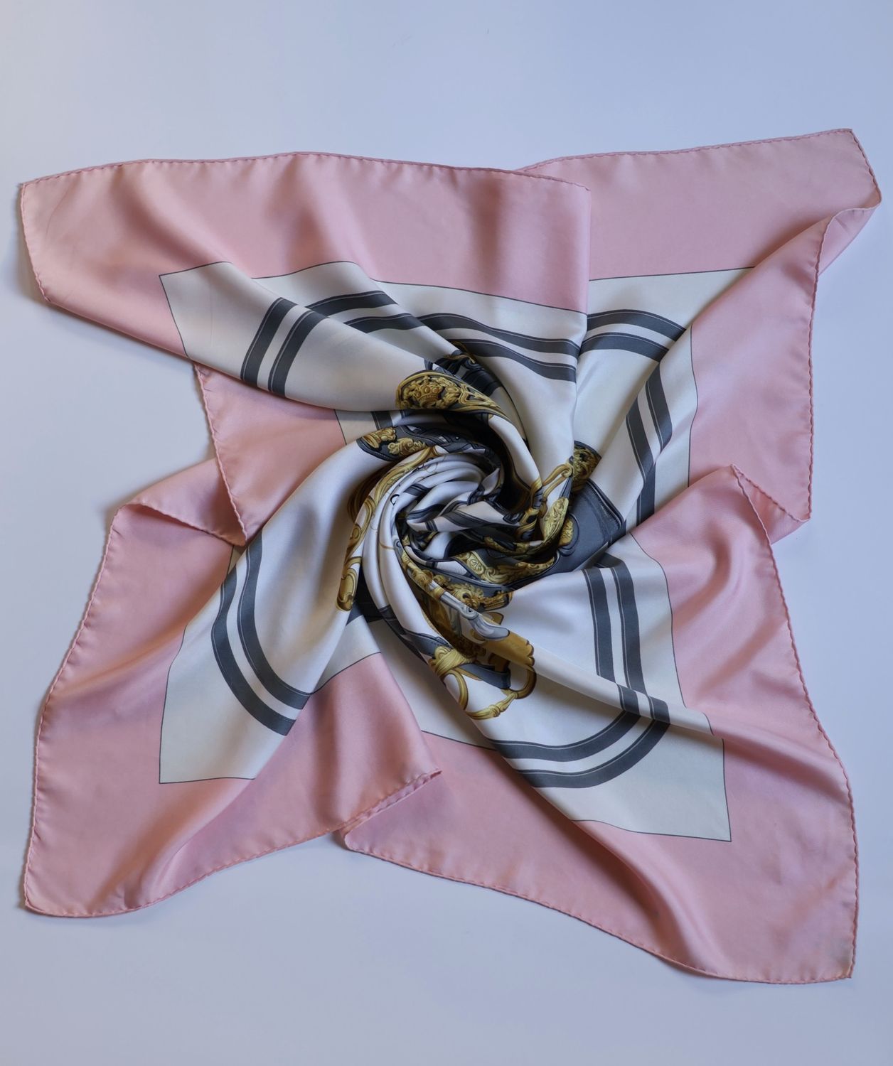 Hermès Brides de Gala Pink Silk Scarf