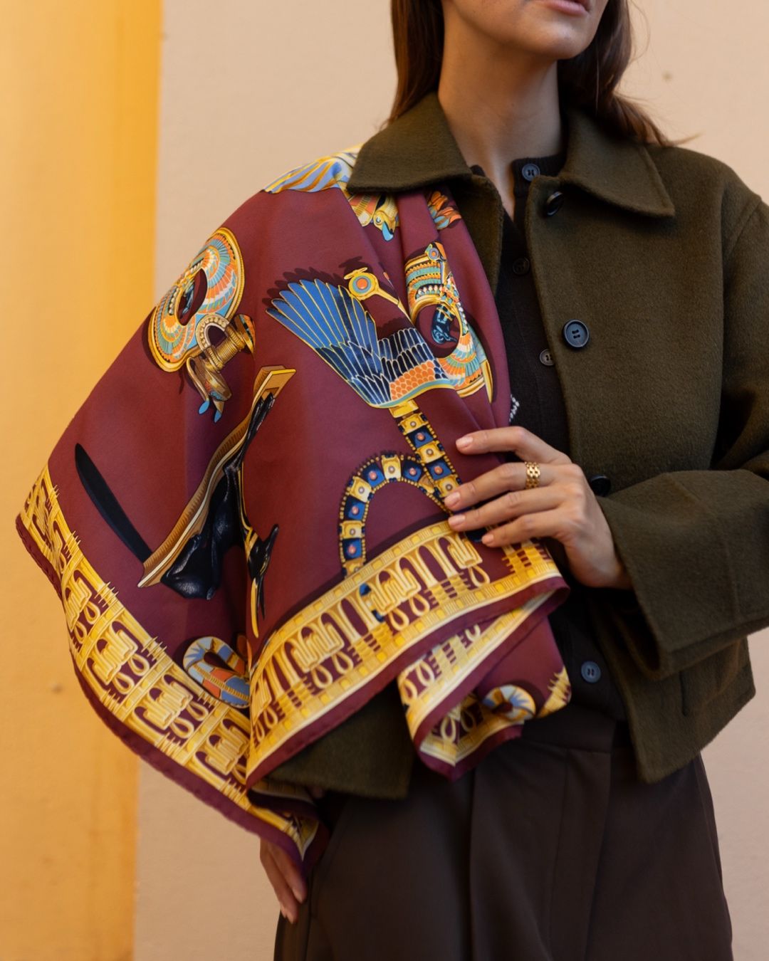 Hermès Tutankhamun Silk Scarf