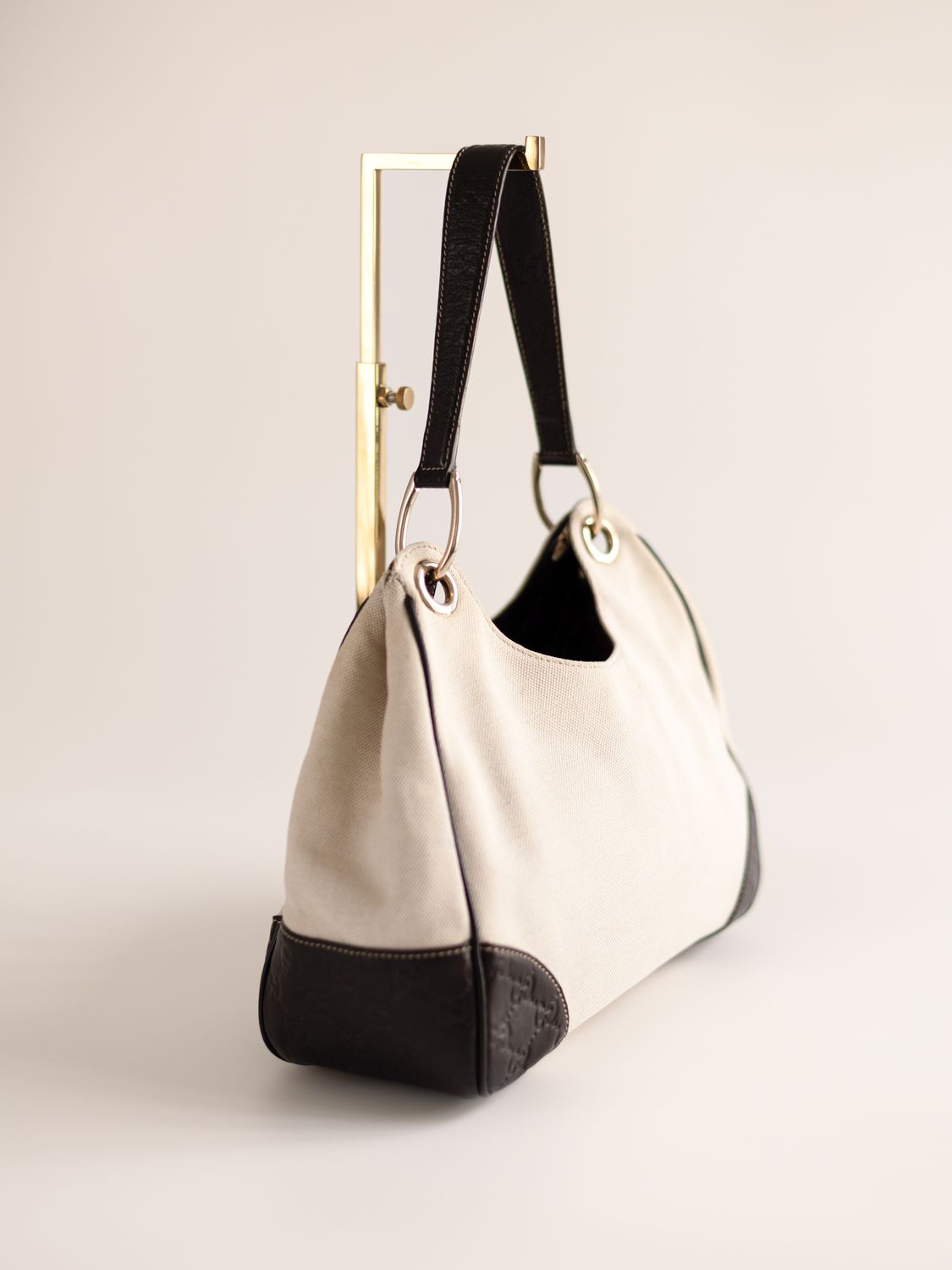 Gucci Ivory Canvas Bag