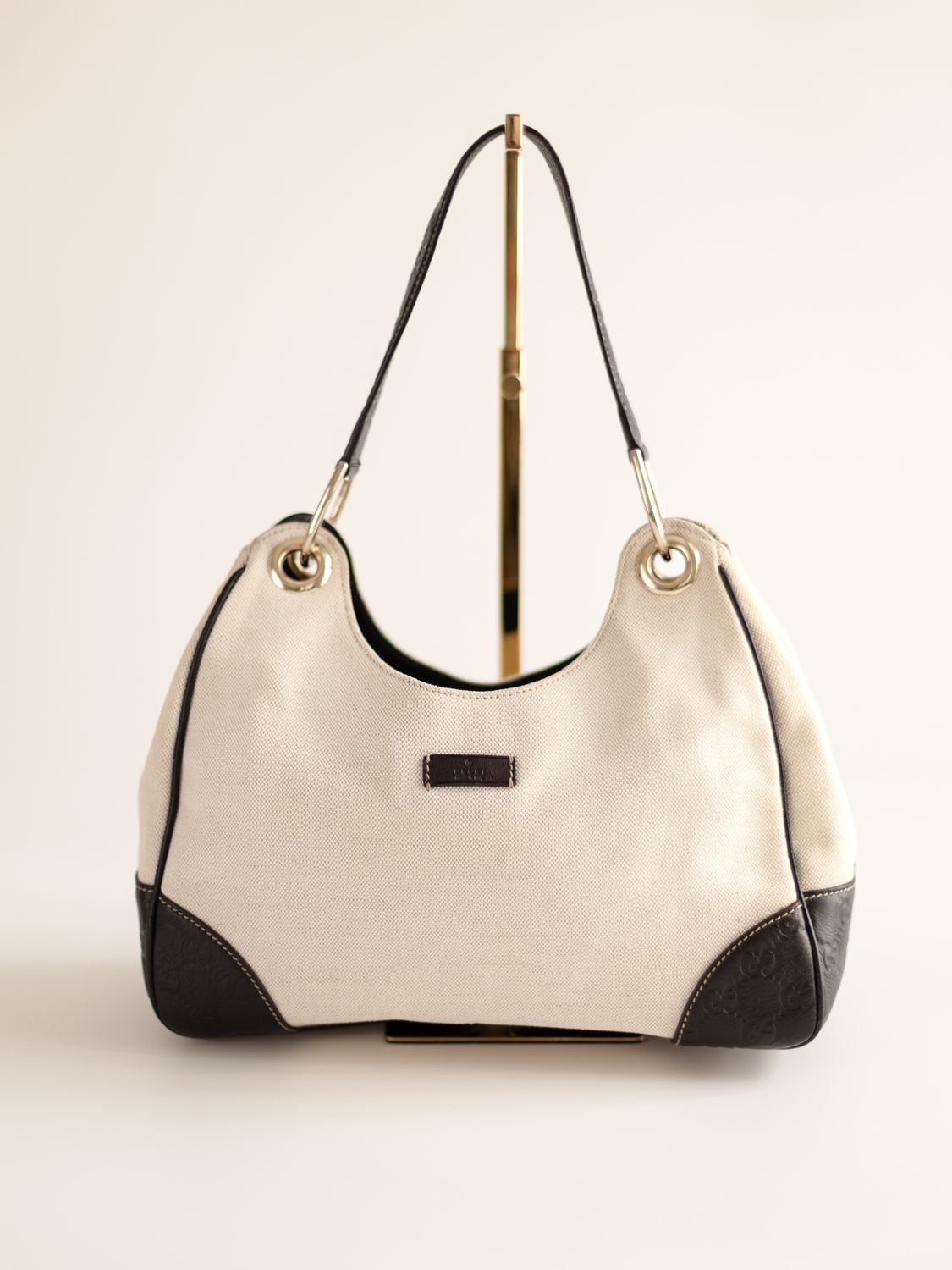 Gucci Ivory Canvas Bag