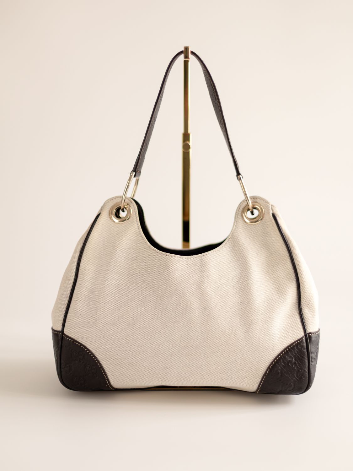 Gucci Ivory Canvas Bag