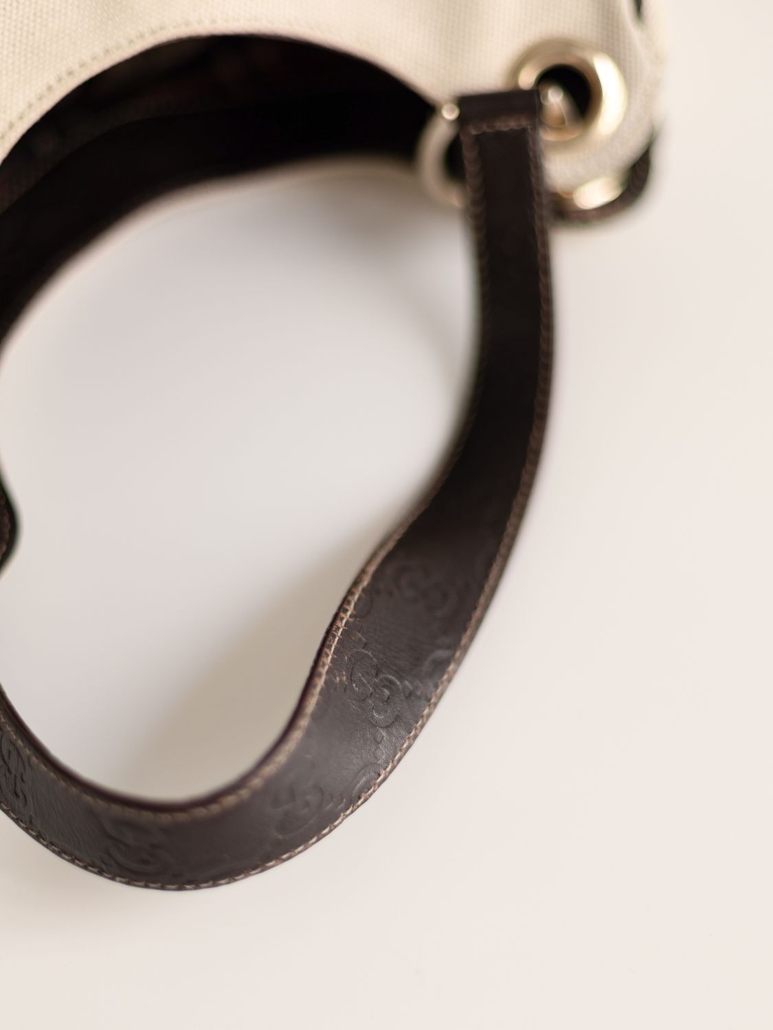 Gucci Ivory Canvas Bag