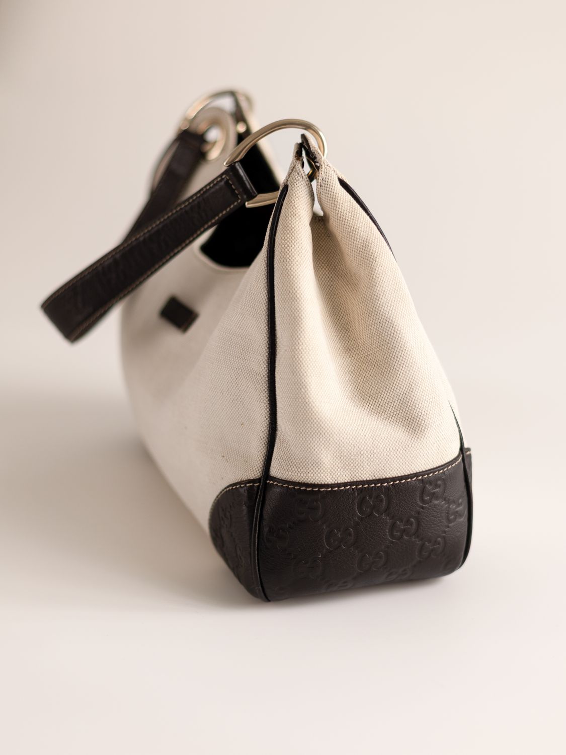 Gucci Ivory Canvas Bag