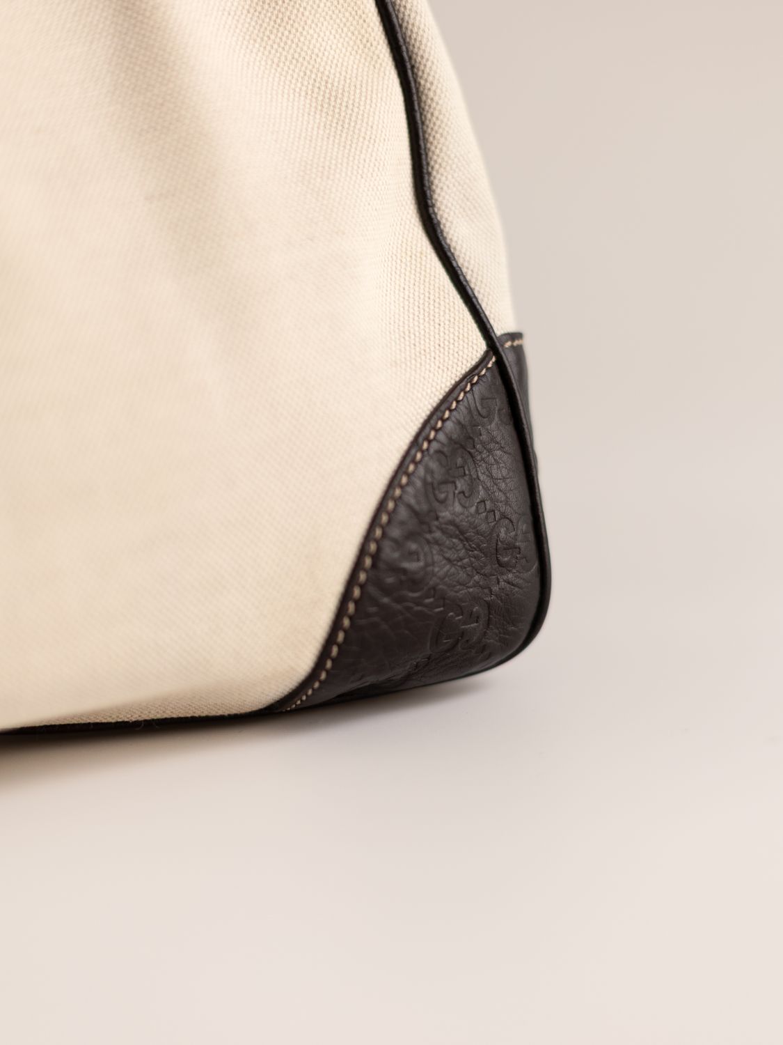 Gucci Ivory Canvas Bag