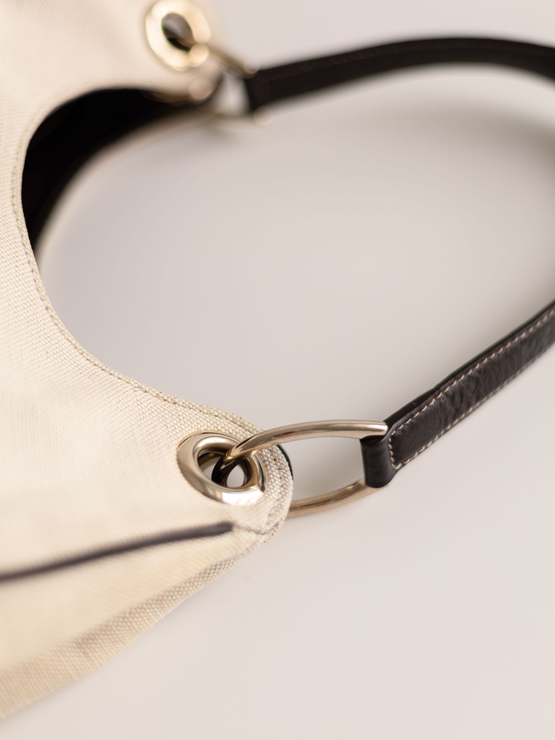 Gucci Ivory Canvas Bag