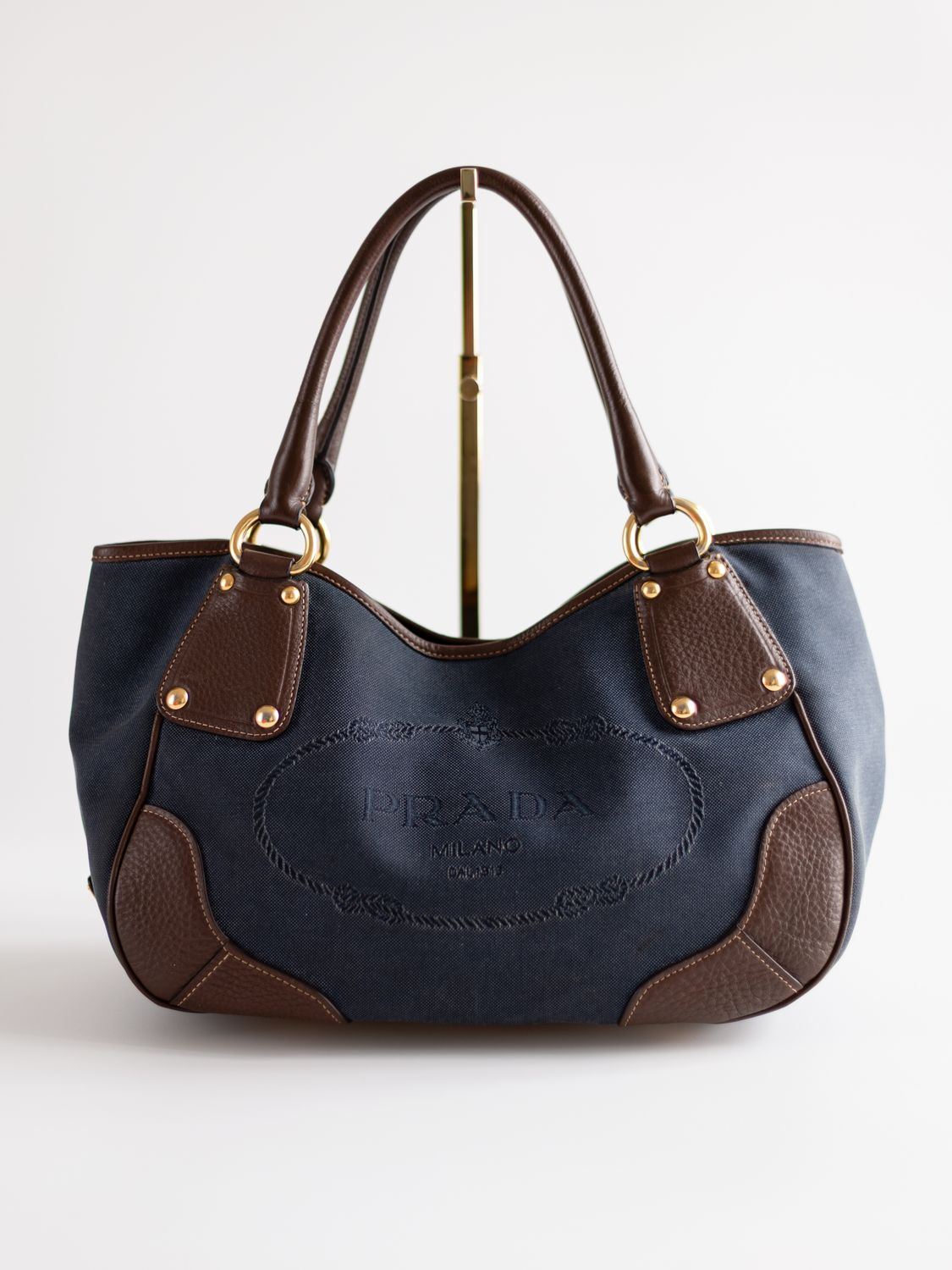 Prada Jacquard Tote Bag